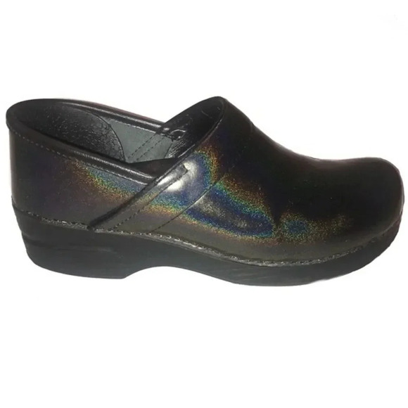 Dansko Iridescent Metallic Sparkle Glitter Clogs - Picture 1 of 9